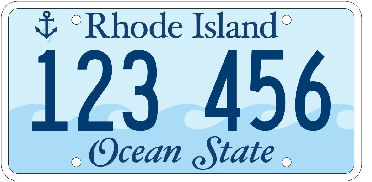 Rhode Island License Plate