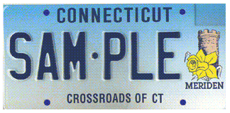 Connecticut City of Meriden plate