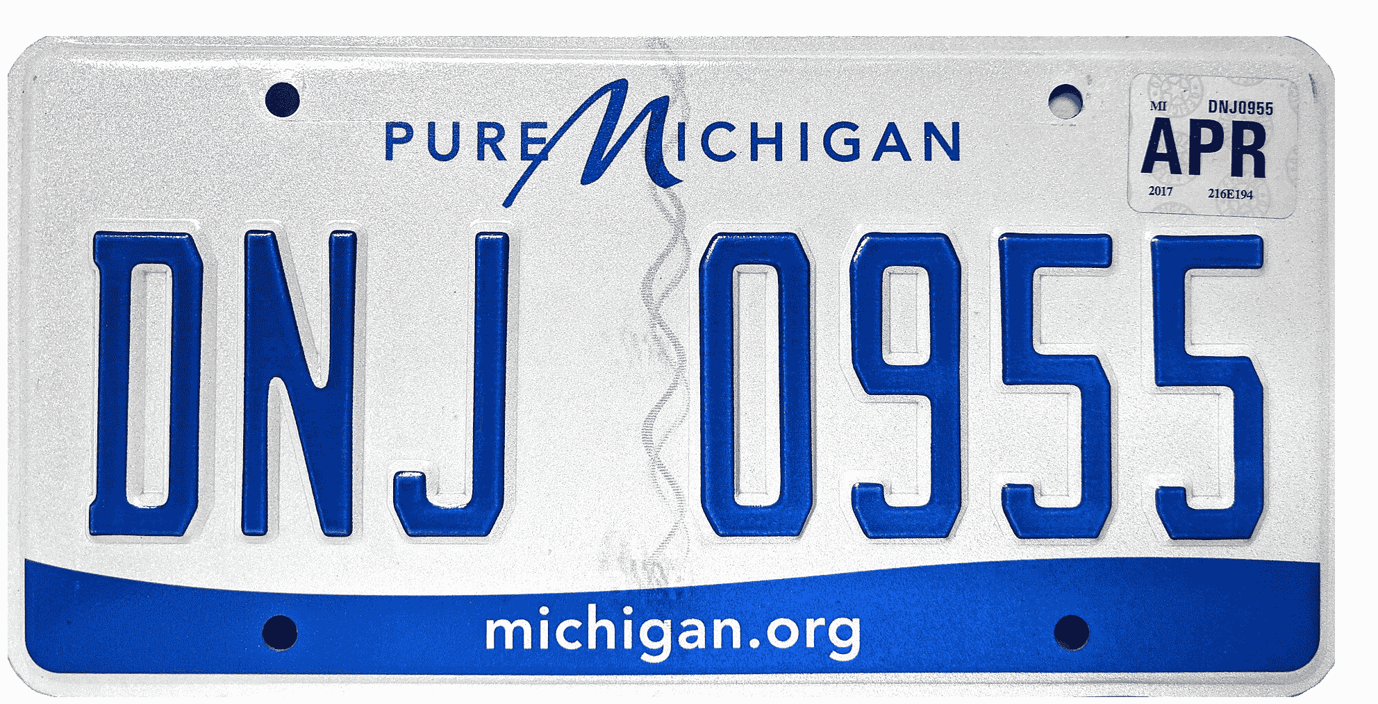 Michigan License Plate