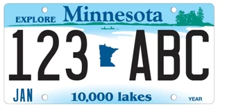 Minnesota License Plate