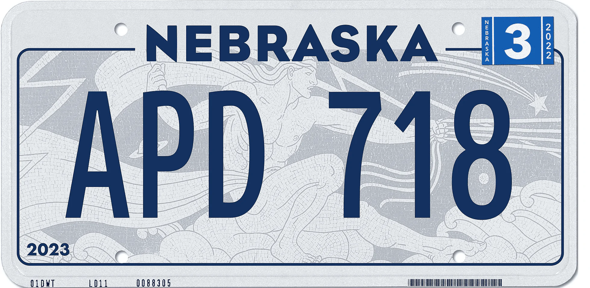 Nebraska License Plate