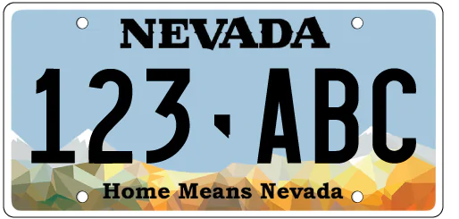 Nevada License Plate