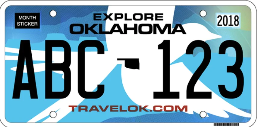 Oklahoma License Plate