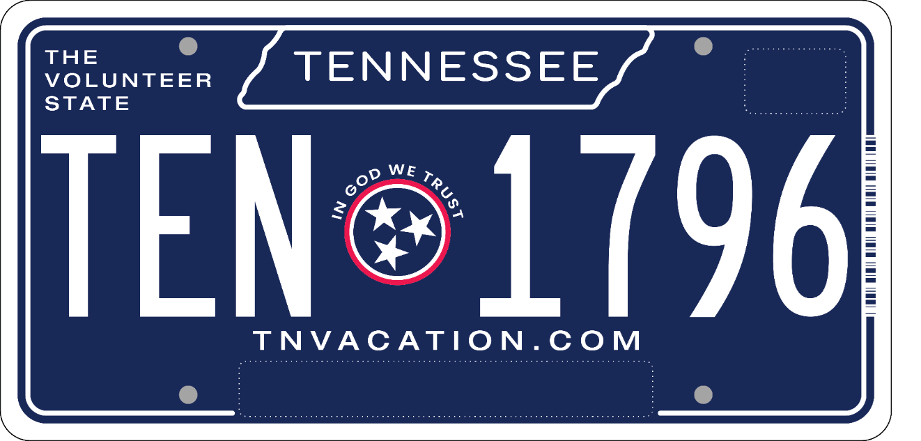 Tennessee License Plate