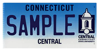 Central Connecticut State University plate