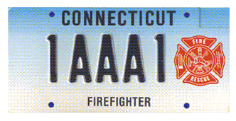 Firefighters of Connecticut plate