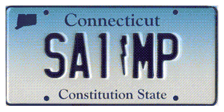 Connecticut amateur radio call letter plate