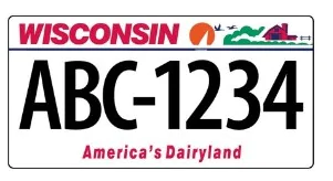 Wisconsin License Plate